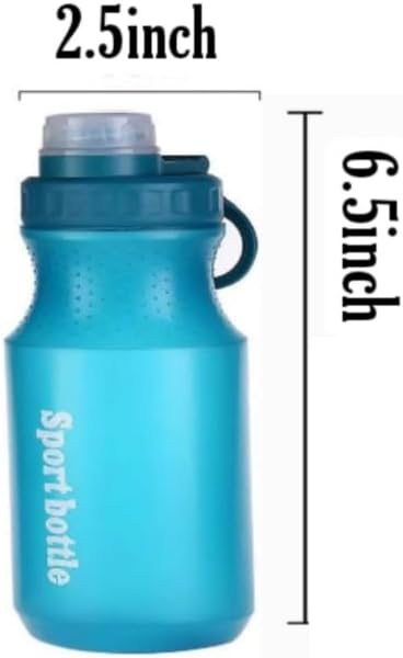 Kids Water Bottle, Sports Water Bottle, Plastic Water Bottle,BPA-Free,Leak-Proof, Reusable Water Bottle for School, Outdoor,Gym, Running, Hiking (Blue(13OZ))