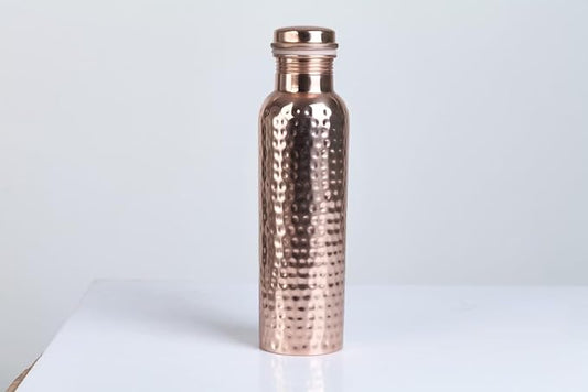 Water Bottles - 1 Liter Pure Copper Water Bottle, Copper Water Bottle For Drinking, Copper Gifts, Water Bottle Copper, Water Storage, Drinking Water Bottles, Copper Gifts For Him