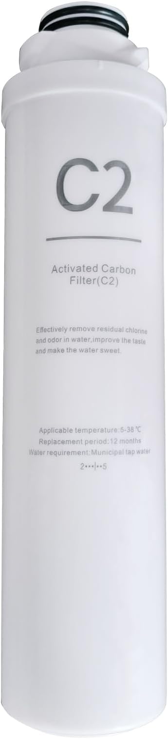 C2 Replacement Filter Compatible with UR02/UR03 Reverse Osmosis System,12 Months Lifetime, UR02/UR03 C2 Filter