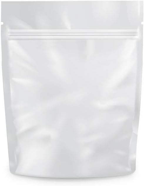 Mylar Bags Smell Proof 1 Gram White/Clear 1000 Count 4.12" X 3.35" 6mill Thickness - Packaging Bags - Mylar Bags For Food Storage - Resealable Bags