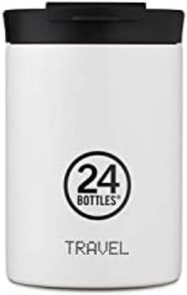 Travel - Tumbler 12oz/20oz, Thermos for the Office and Travelling, 100% Leak Proof for Coffee and Tea (6 Hours Hot and 12 Hours Cold Beverages), Made of Stainless Steel, Italian Design