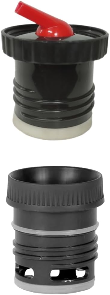 SET OF 2 Stanley Thermo Stopper replacement for yerba mate drinking - Convert Stanley Thermo to Yerba Mate Termo Pico Mate/Pico cebador Stopper with High Precision Flow Combo (Combo Black)