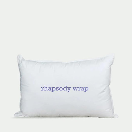 Down Etc Rhapsody Wrap Luxury Hotel 235-Thread 100% Down-Proof Soft Preshrunk Cotton Fabric Hypoallergenic Goose Down & Feather Pillow, 1 Count (Pack of 1), White