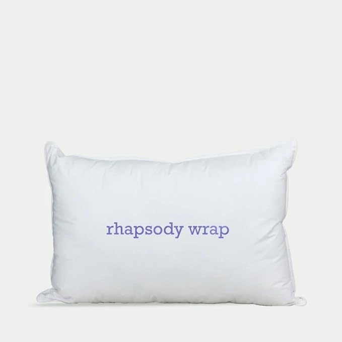 Down Etc Rhapsody Wrap Luxury Hotel 235-Thread Count 100% Down-Proof Soft Preshrunk Cotton Fabric Hypoallergenic Goose Down & Feather Pillow, King (Pack of 1), White