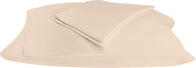 Utopia Bedding Queen Pillow Cases - 2 Pack - Envelope Closure - Soft Brushed Microfiber Fabric - Shrinkage and Fade Resistant Pillow Covers 20 X 30 Inches (Queen, Beige)