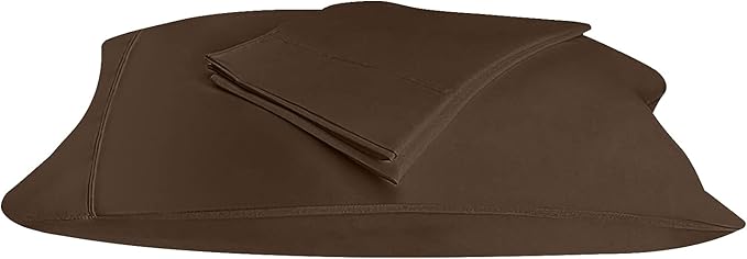 Utopia Bedding King Pillow Cases - 2 Pack - Envelope Closure - Soft Brushed Microfiber Fabric - Shrinkage and Fade Resistant Pillow Covers 20 X 40 Inches (King, Brown)
