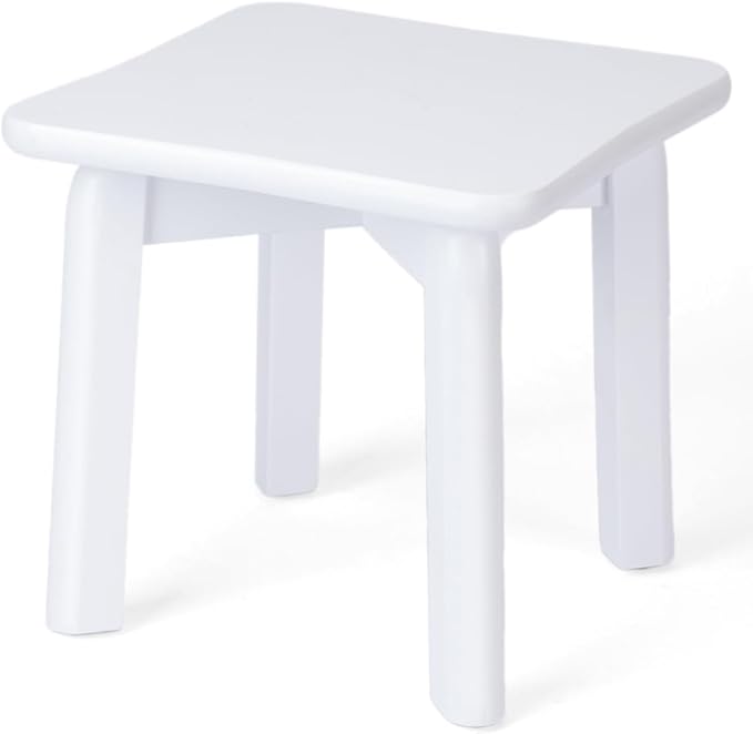 StrongTek Sturdy Bamboo Step Stool with Anti-Slip Feet, Easy-Assembly, 350 LBS Capacity, Ideal for Kids and Adults, Perfect for Bathroom, Bedroom, or Doorway Use, 11" x 11" x 10.6"