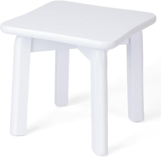 StrongTek Sturdy Bamboo Step Stool with Anti-Slip Feet, Easy-Assembly, 350 LBS Capacity, Ideal for Kids and Adults, Perfect for Bathroom, Bedroom, or Doorway Use, 11" x 11" x 10.6"