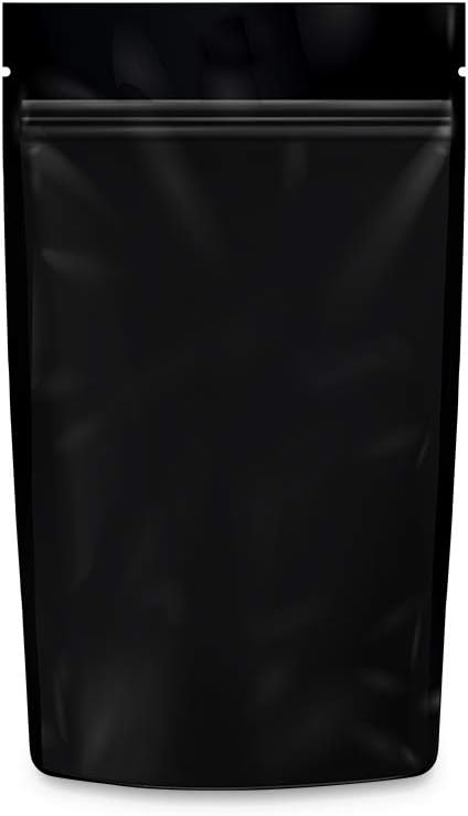 Mylar Bags Smell Proof 1/4 Ounce Black/Clear - 1000 Count 6.7" X 4" 6mill Thickness - Packaging Bags - Mylar Bags For Food Storage - Resealable Bags - Smell Proof Bags - Dispensary Packaging