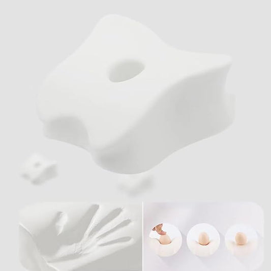 Knee & Leg Pillows | Memory Foam Support Pillow | Leg Pillows for Sleeping,Leg Pain, Knees Pain, Joints Pain & Pregnancy Bed Leg Cushion for Side Sleepers (Gray), PGZ-0426