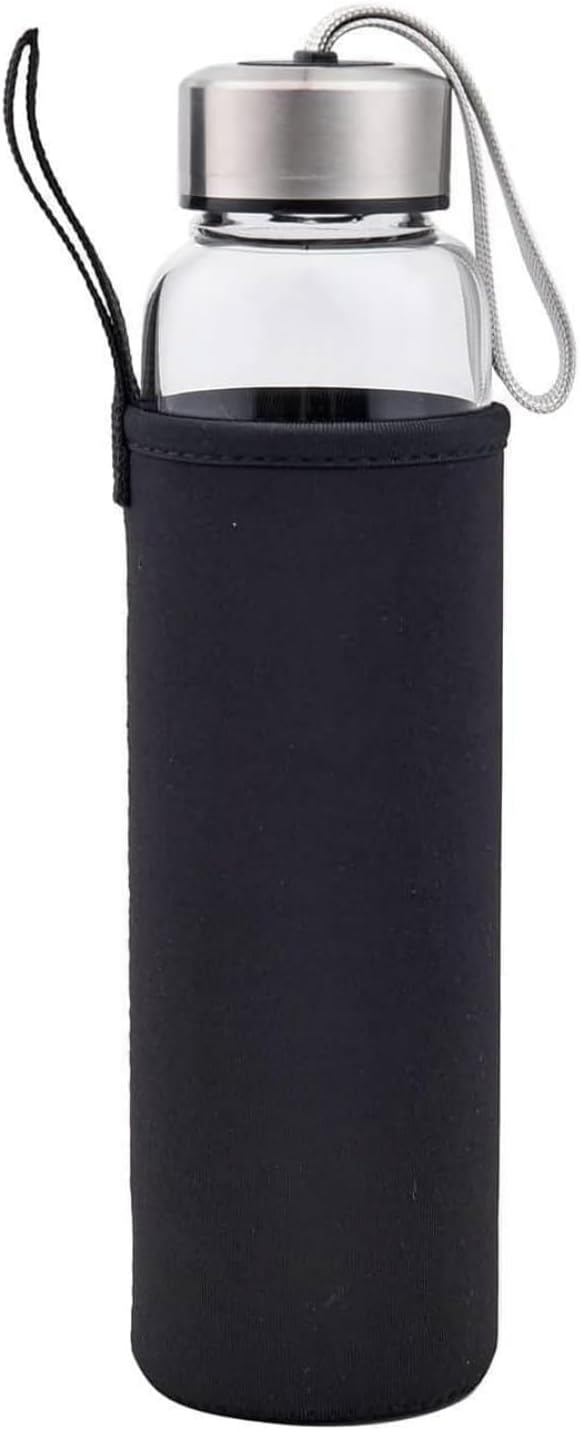 Natural Amethyst Glass Water Bottle Vitality Crystal Energy Stick Water Cup Sports Portable Drinking Water Bottle Gemstone Setting Balance Healing Women Men Gifts