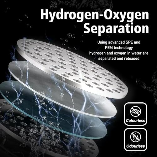 Hydrogen Water Bottle is a 3-Purpose Hydrogen Water Generator That uses Advanced SPE and PEM Over 3000 ppb of odourless Hydrogen Water 2024-New Upgrade (No Hydrogen Absorption)