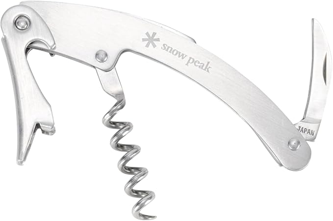Snow Peak Stainless Steel Sommelier Knife, Wine Corkscrew