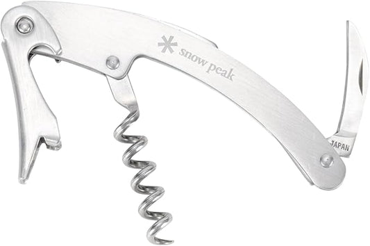 Snow Peak Stainless Steel Sommelier Knife, Wine Corkscrew
