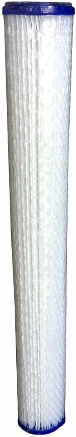 WFD, WF-PE205 2.5"x20" 5 Micron Pleated Sediment Water Filter Cartridge, Fits in 20" Standard Size Housings of Filter Systems (2 Pack, 5 Micron)