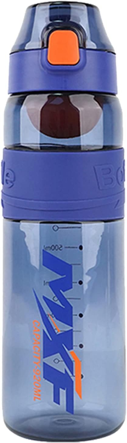 Water bottles,leak proof wide mouth water filter water bottles,Reusable 32 oz water bottles with filter,Safe Transparent plastic for school gym camping travel Blue
