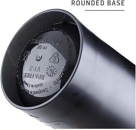 BlenderBottle Classic V2 Shaker Bottle Perfect for Protein Shakes and Pre Workout, 28-Ounce, Black, 2 Pack