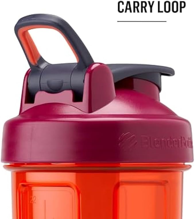 BlenderBottle Classic V2 Shaker Bottle Perfect for Protein Shakes and Pre Workout, 28-Ounce, White