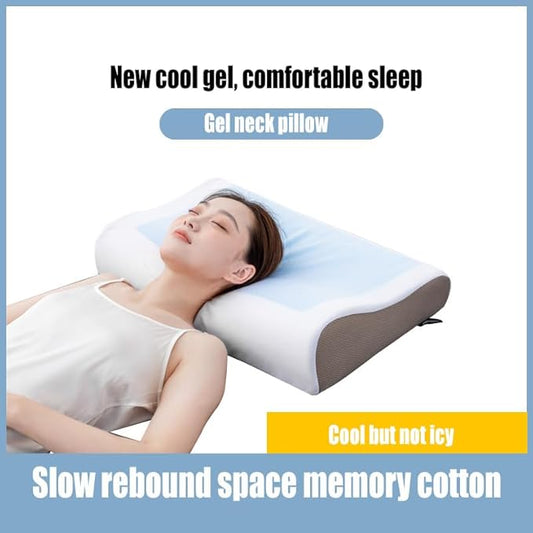 Cervical Anti Snore Pillows - Ergonomic Neck Support Pillow for Neck & Shoulder Pain Relief - Back,Stomach Sleepers,Cervical Neck Pillow,Memory Foam Pillows (White)