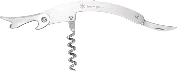 Snow Peak Stainless Steel Sommelier Knife, Wine Corkscrew