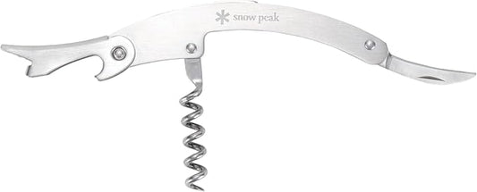 Snow Peak Stainless Steel Sommelier Knife, Wine Corkscrew