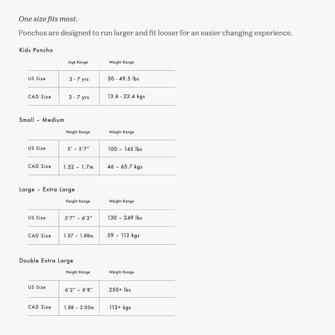 Slowtide Makai Kids Changing Poncho | Ultra Soft & Absorbent | Internal Access Dual Pockets