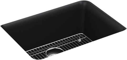 KOHLER K-28001-CM1 Cairn Sink, 24 in, Matte Black