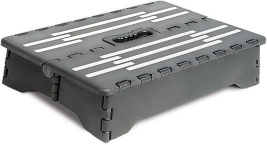 Portable Folding Step Riser for Elderly/Adults/Kids,High Riser Step Easy Transport,Foldable Stepping Stool Step Stool for Car/Kitchen/Bath,5 inch High Large Platform