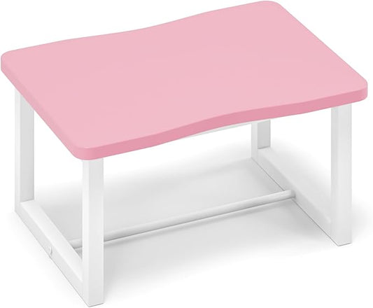 Wooden Step Stool,Bed Step Stool for Adult,Wood One Step Stool for Kitchen, Bedroom, Living Room, Bathroom Hold up to 500lbs