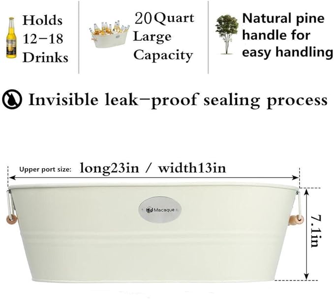 Large Ice Buckets, Banquet Ice Buckets, Cocktail Bar Ice Buckets, Home And Kitchen Beverage Beer Ice Buckets (white2)