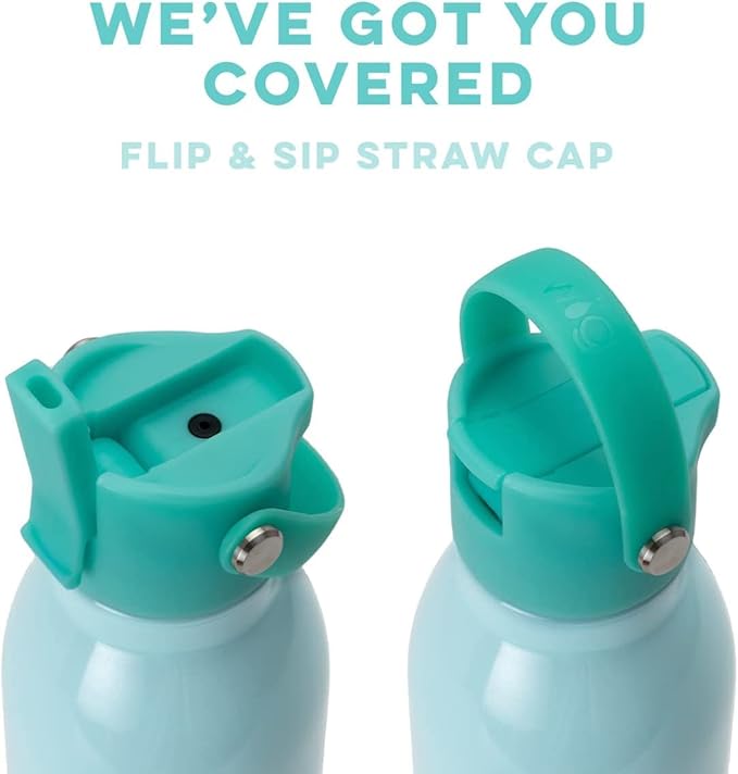 Swig Life 26oz Insulated Water Bottle, Travel Water Bottle with Straw and Lid, Cup Holder Friendly Water Bottles, Stainless Steel Water Bottle, 26 oz Tumbler, Reusable Water Bottle (All American)