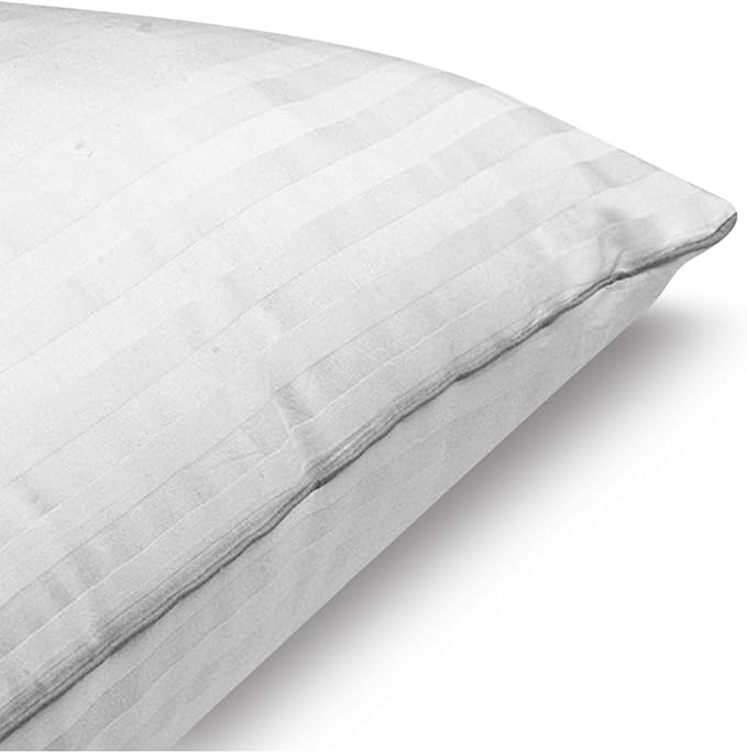 Set of 2 Bed Pillows for Sleeping Standard | Comfortable and Supportive | Premium Soft Down Alternative Microfiber Filled | Back and Side Sleeper Pillow