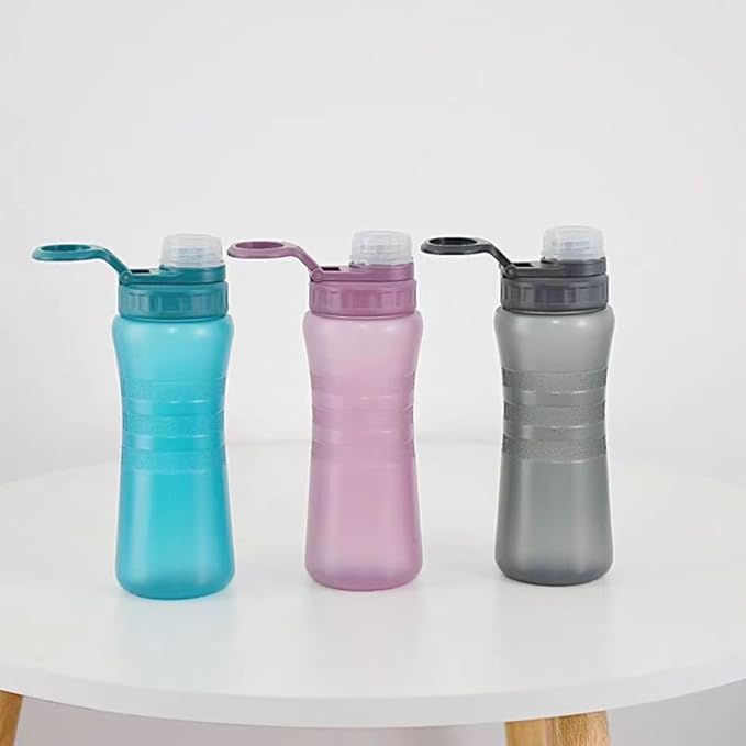 Kids Water Bottle,Sports Water Bottle, Plastic Water Bottle,BPA-Free,Leak-Proof, Reusable Water Bottle for School, Outdoor,Gym, Running, Hiking (Purple (17 OZ))