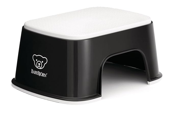BabyBjörn Step Stool, Black/White
