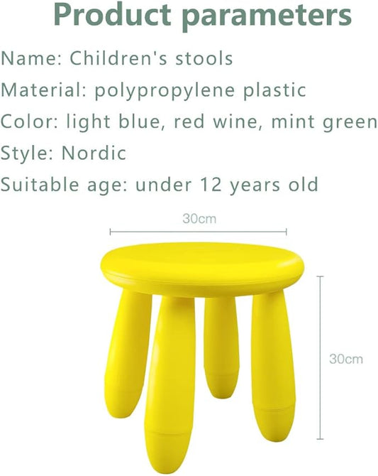 Kids Step Stool, Kindergarten Study Stools, Lightweight Footstools are Sturdy and Durable, Very Suitable for Use in The Kitchen, Bathroom and Bedroom(yellow)