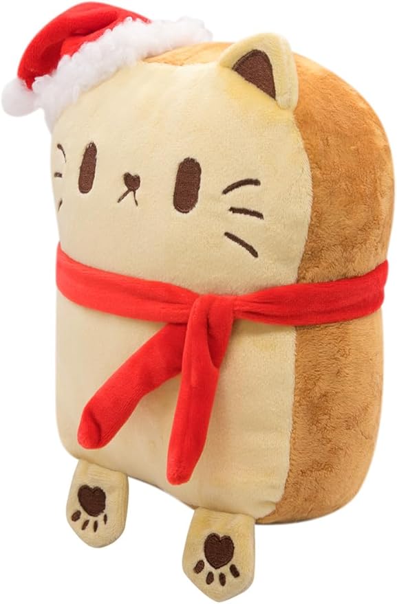 Toast Bread Plush Pillow Toy Bread Doll Funny Cute Food Plushies Stuffed Animal Soft Birthday Party Xmas Gifts 12in (Yellow, OneSize)