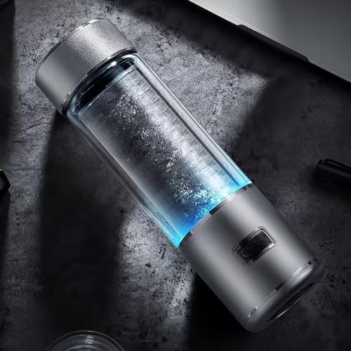 Hydrogen Water Bottle is a 3-Purpose Hydrogen Water Generator That uses Advanced SPE and PEM Over 3000 ppb of odourless Hydrogen Water 2024-New Upgrade (No Hydrogen Absorption)