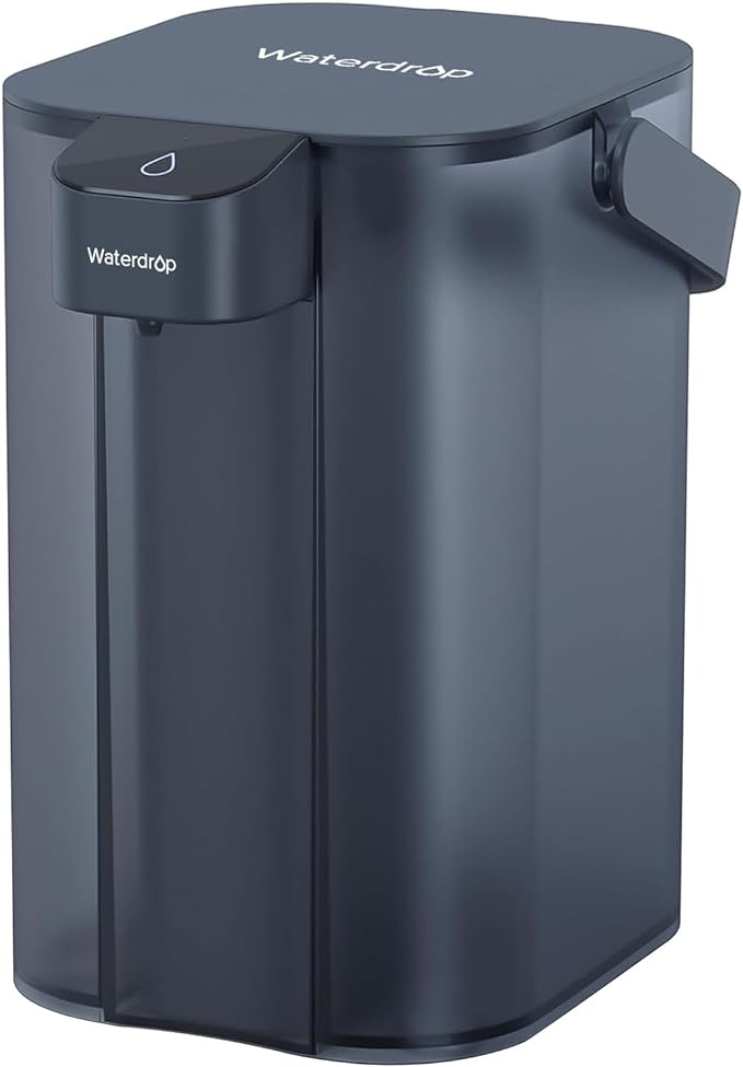 Waterdrop Electric Water Filter Pitcher, Dispenser, 200-Gallon Water Purifier, NSF/ANSI 401&53&42&372, Reduce PFAS, Lead, Chlorine, 15-Cup, Blue, with 1 Filter, ππ¨ππ¬ π§π¨π ππ¨π°ππ« πππ