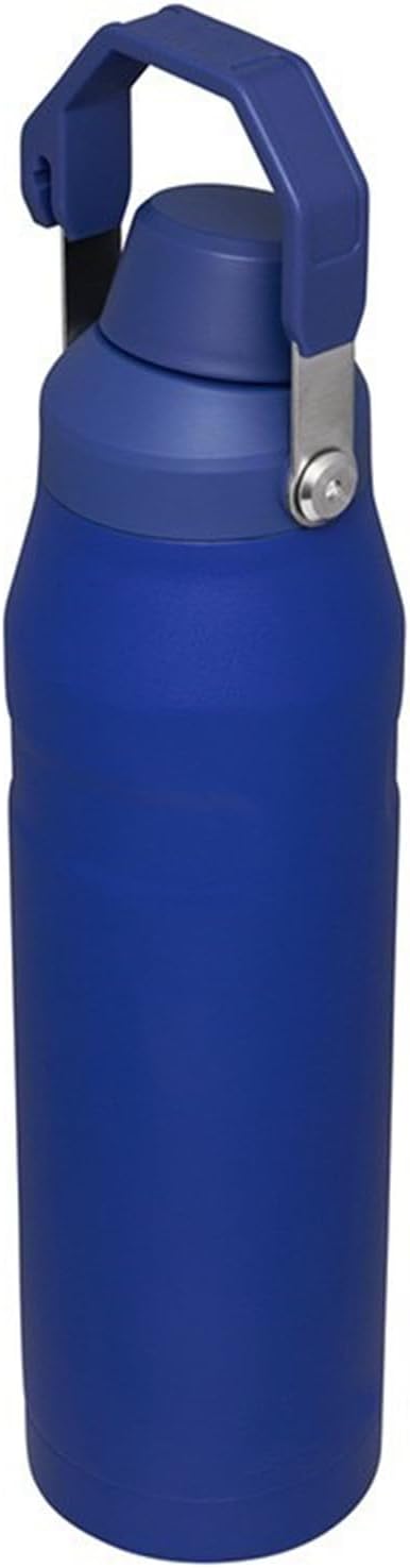 Water Bottle 24 OZ Angled Spout Lid Lightweight & Leakproof for Travel & Sports Insulated Stainless Steel BPA-Free (Blue, 24oz)