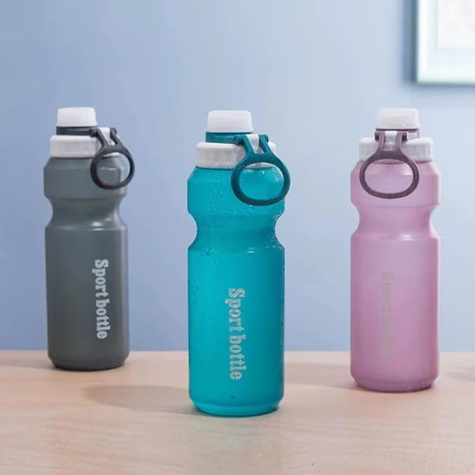 Kids Water Bottle,Sports Water Bottle, Plastic Water Bottle,BPA-Free,Leak-Proof, Reusable Water Bottle for School, Outdoor,Gym, Running, Hiking (Grey (26 OZ))