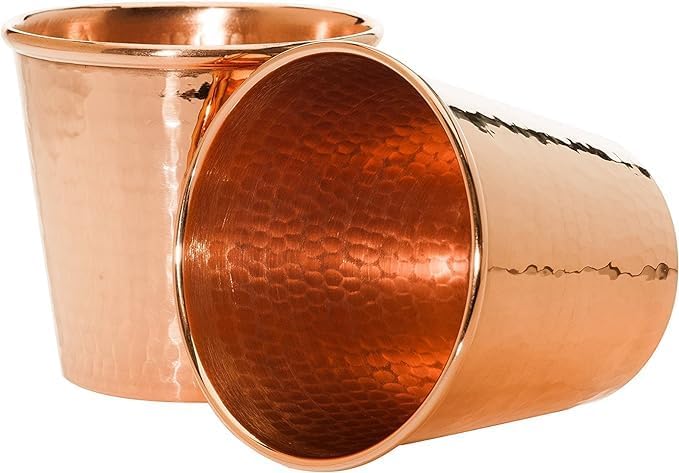 Pure Copper Water Bottle for Drinking with 2 Copper Glass Premium Quality Handcrafted Large Hammered Copper Bottle and Glass Set