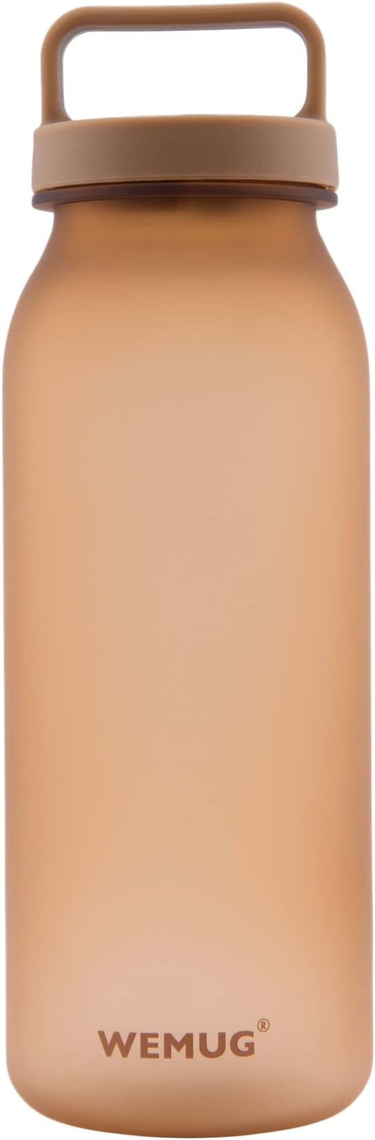 WEMUG Minimalist Water Bottle with Handle, Small 620 ml, BPA-Free Plastic, Compatible Filter (Optional, filter not included)