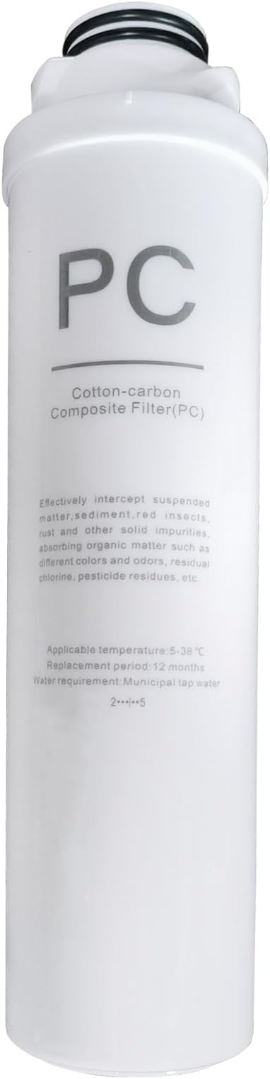 PC Replacement Filter Compatible with UR02/UR03 Reverse Osmosis System,12 Months Lifetime, UR02/UR03 PC Filter
