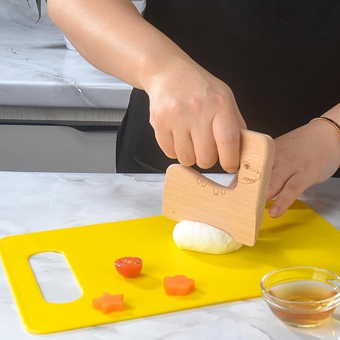 Real Cooking Set for Kids,13/17 Piece Kids Baking knife Set Kitchen Tools Include Wood Kids Safe Knife, Peeler, Cutting Board Potato Slicers for Boys, Kid, Toddler, Gift
