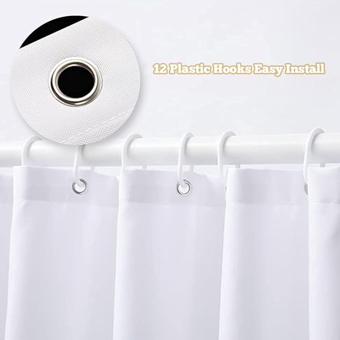 MESHELLY Boho Mid Century Shower Curtain 60Wx72H Abstract Modern Sun Minimalist Arch Simple Geometric Bathroom Curtain Beige Brown Bath Curtain Cloth Fabric Bathroom Accessories Decor with 12 Hooks
