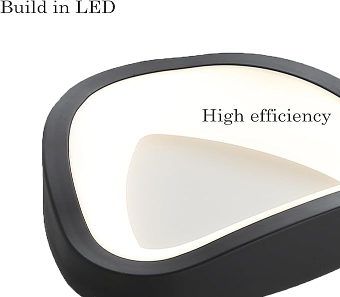 Black Flush Mount Ceiling Light Led Ceiling Light Fixture for Bedroom Entryway Hallway 4000k 10w