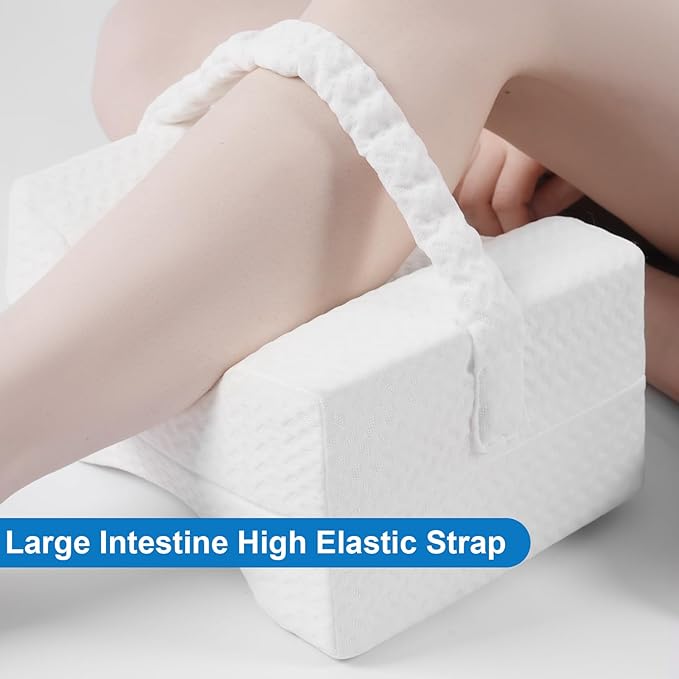 Knee Pillow,Knee Pillow for Side Sleepers,Leg Pillow,Side Sleeper Leg Pillow, Memory Foam Knee Pillow, Suitable for Leg, Back, Knee Pain, Improve Sleep Quality