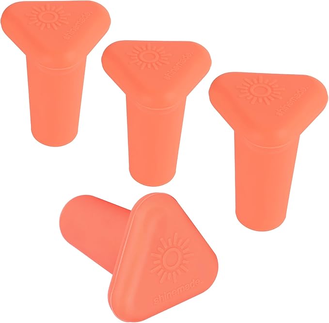 Wine Stoppers,Set of 4 Silicone Corks - Uncork,Heavy-Duty for all Bottles