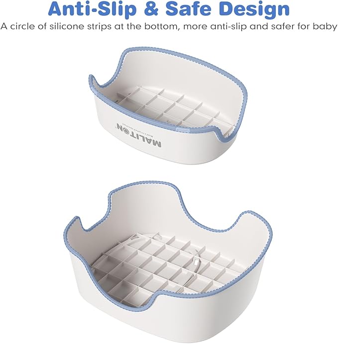 Maliton 2 Step Stool for Toddlers, Baby Kids Step Stool for Bathroom Sink, Anti-Slip Child Stool for Safety, Step Stool for Kids Toilet Potty Training, 2 Pack