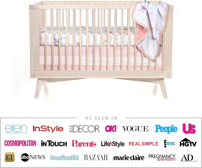 Crib Sheets - Crib Sheets Girl -Crib Sheets Boy - Jersey Sheets - Nursery Bedding - Toddler Bedding Sets for Girls - Toddler Bedding Sets for Boys - Baby Crib Sheets - OILO Studio Crib Sheet Butterfly